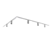 Lampy sufitowe - QAZQA Nowoczesny system oświetlenia szynowego z 5 białymi reflektorami jednofazowymi GU10 50 mm - Iconic Ruby - miniaturka - grafika 1