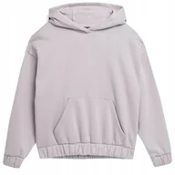 Bluzy damskie - 4F BLUZA DAMSKA DRESOWA Z KAPTUREM NIEROZPINANA - miniaturka - grafika 1