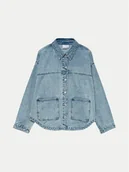 Koszule damskie - Vero Moda Koszula jeansowa Jamie 10331693 Niebieski Relaxed Fit - miniaturka - grafika 1