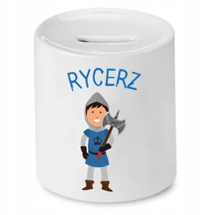 SKARBONKA DLA DZIECI SYNA CÓRKI RYCERZ PREZENT z Nadrukiem ze Zdjęciem - Skarbonki - miniaturka - grafika 1