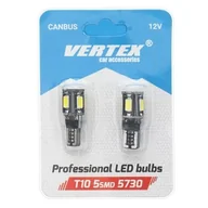 Żarówki samochodowe - CANBUS AMiO 01628 Led 5SMD 5730 T10 W5W) White 2 sztuki - miniaturka - grafika 1