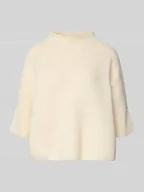 Swetry damskie - Sweter z dzianiny z mieszanki wełny z alpaki ze stójką model ‘Talene’ - miniaturka - grafika 1
