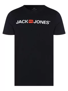 Koszulki męskie - Jack & Jones - T-shirt męski  JJECorp, niebieski - grafika 1
