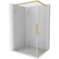 Kabiny prysznicowe - Mexen Rox Duo kabina prysznicowa rozsuwana 100 x 80 cm, transparent, złota szczotkowana - 8C2D-100-080-55-00 - miniaturka - grafika 1