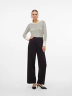 Swetry damskie - Vero Moda Sweter w kolorze beżowym - miniaturka - grafika 1