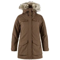 Kurtki i kamizelki sportowe damskie - Kurtka damska Fjällräven Nuuk Lite Parka W Rozmiar: L / Kolor: brązowy - miniaturka - grafika 1