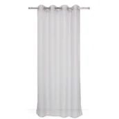 Firany - Firana na przelotkach 140 x 240 cm szara - miniaturka - grafika 1