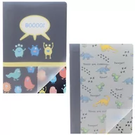 Zeszyty szkolne - Zeszyt A5 Polipropylenowy 48 Kartek 90G W Linie Play Me Dinozaury Potwory - miniaturka - grafika 1