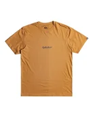 Koszulki męskie - Quiksilver Koszulka z krótkim rękawem męska QS Simple Lettring SS XS brązowa - miniaturka - grafika 1