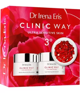 Dr Irena Eris Zestaw Clinic Way 3° (Dermokrem Przywracający Młodość Skóry na dzień SPF20, 50ml + Dermokrem Kompleksowo Odbudowujący na noc, 50ml + Dermokapsułki Rewitalizujące, 30szt.) - >>> DARMOWA od 99zł <<< w 24h ! - Zestawy kosmetyków damskich - miniaturka - grafika 1