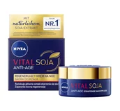 Kremy do twarzy - NIVEA Anti-Age Soja Regenerujący krem NOC 50 ml - miniaturka - grafika 1