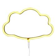 Wyposażenie pokoiku dziecięcego - A Little Lovely Company lampa neonowa Wolke Żółty LTNE051 - miniaturka - grafika 1