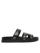 Klapki i japonki damskie - Guess Klapki FLPFAS ELE03 Czarny - miniaturka - grafika 1