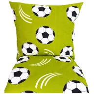 Pościel dla dzieci - POŚCIEL DZIECIĘCA 120x160 BAWEŁNIANA KOMPLET 3 CZĘŚCI PIŁKA NOŻNA CHŁOPIĘCA - miniaturka - grafika 1