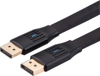 Kabel Value VALUE Kabel DisplayPort, v1.4, płaski, DP M/M, czarny, 3 m