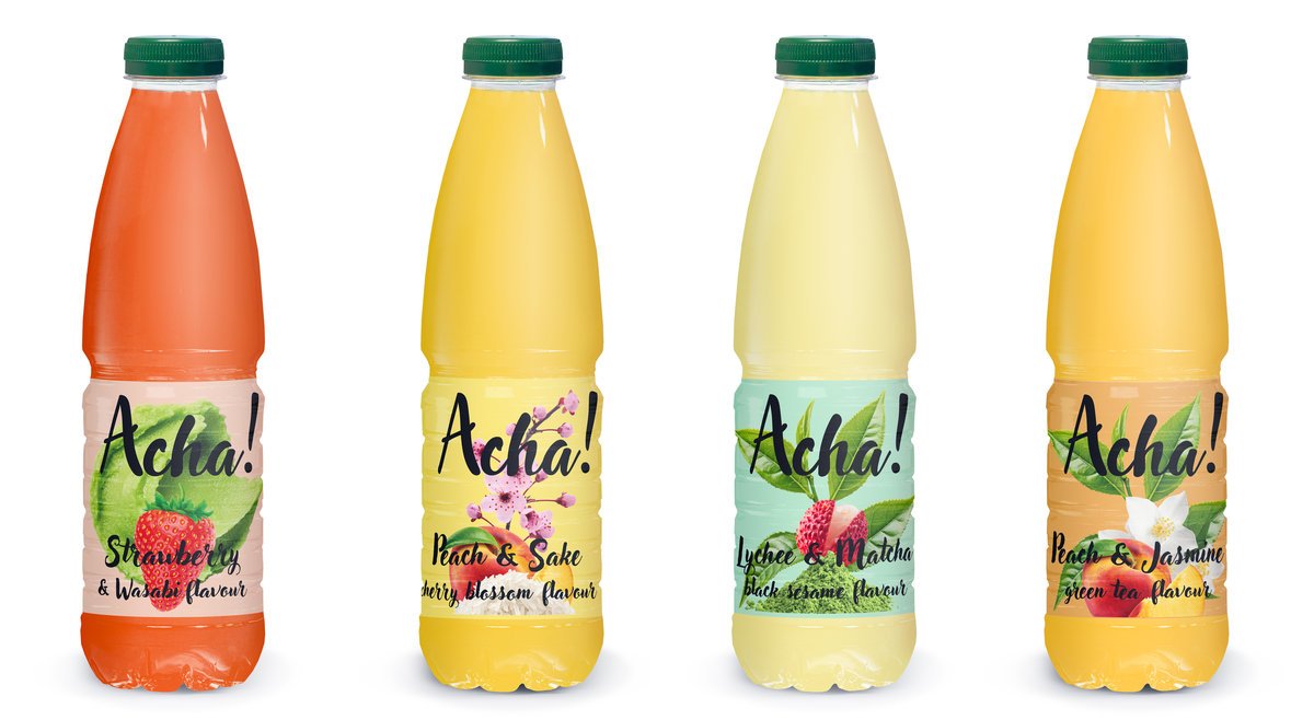 ACHA! Lychee&Matcha Black Sesame NAPÓJ matcha i nutą czarnego sezamu