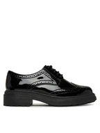 Półbuty damskie - Clarks Oxfordy Orinoco3 Derby 26183171 Czarny - miniaturka - grafika 1