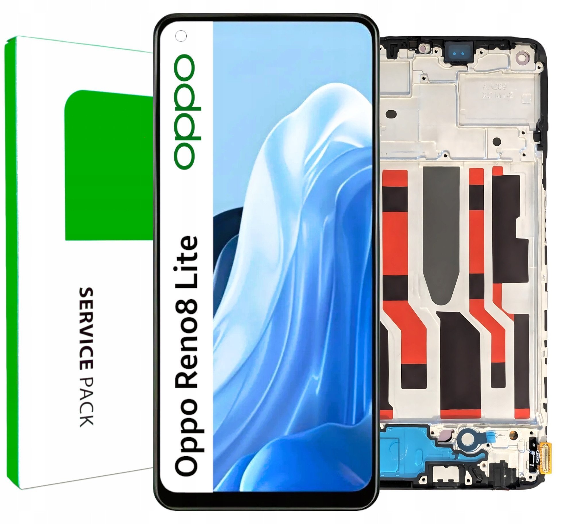 Wyświetlacz do Oppo Reno8 Lite Ekran LCD Ramka Oryginał Zila 5904858346202
