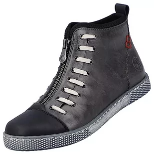 Rieker Damskie modne kozaki Z1226, szary, 41 EU - Kozaki damskie - miniaturka - grafika 1