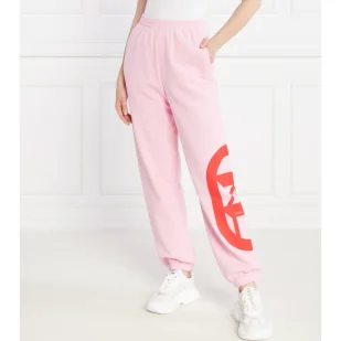 Karl Lagerfeld Spodnie dresowe kl logo | Regular Fit - Dresy damskie - miniaturka - grafika 1