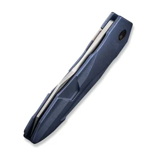 Nóż składany WE Knife Solid Blue Titanium, Polished Bead Blasted CPM 20CV by Gustavo T. Cecchini (WE22028-4) - Noże - miniaturka - grafika 9