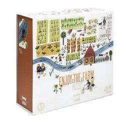 Londji puzzle enjoy the farm farma 100 elementów - Puzzle - miniaturka - grafika 1