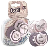 Smoczki uspokajające - LOVI SMOCZEK DYNAMICZNY ORTODONTYCZNY 2szt. 0-3 m - miniaturka - grafika 1