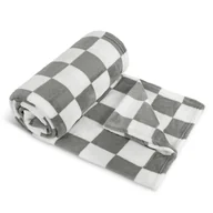 Koce - Bellatex Deka Kemping PLUS szara krata, 150 x 200 cm - miniaturka - grafika 1