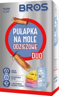 Vaco Lep na mole odzieżowe Bros DUO. Pułapka na mole ubraniowe + 2 lepy. - Zwalczanie i odstraszanie szkodników - miniaturka - grafika 1