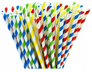 Eko Patyczki Słomki 20cm 8mm do Waty Cukrowej Paski Mix Kolorów 8szt. - Inne urządzenia gastronomiczne - miniaturka - grafika 1