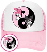 Czapki i chusty sportowe męskie - Czapka z Daszkiem Kuromi Różowa z Nadrukiem Lato Siatka Bejsbolówka - miniaturka - grafika 1