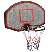 Koszykówka - Tablica z koszem do koszykówki, czarna, 90x60x2 cm, polietylen - miniaturka - grafika 1