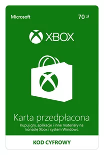 Doładowanie Xbox Live 70 PLN - Kody i doładowania cyfrowe - miniaturka - grafika 1