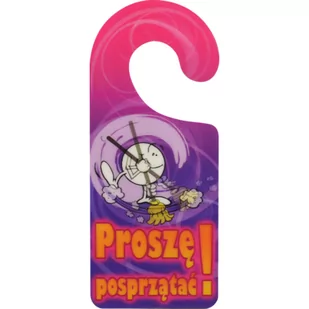 Oznaczenie "Proszę posprzątać!" 8 x 19 zawieszka - Numery na dom - miniaturka - grafika 1