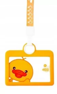 Etui Holder Na Kartę Smycz 110X70 Duckbill Poz Orange - Identyfikatory - miniaturka - grafika 1