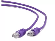 Patchcordy - Gembird Patchcord ekranowany FTP kat.6e osłonka zalewana 3M fioletowy PP6-3M/V - miniaturka - grafika 1