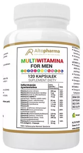 Altopharma Multiwitamina For Men witaminy dla mężczyzn 120 kapsułek 1146142 - Witaminy i minerały Altopharma Multiwitamina For Men witaminy dla mężczyzn 120 kapsułek 1146142 - Witaminy i minerały - miniaturka - grafika 1