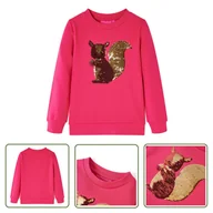 Bluzy dla dziewczynek - Bluza dziecięca - jaskrawy róż - 104 - Bluza Dla Dziecka - miniaturka - grafika 1