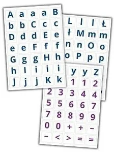 Magnetyczne litery i cyfry. Miś. Przyjaciel przedszkolaków - Edukacja przedszkolna - miniaturka - grafika 1