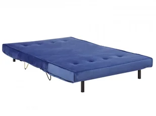 Sofa welurowa rozkładana 2-osobowa granatowa VESTFOLD - Sofy i kanapy - miniaturka - grafika 10