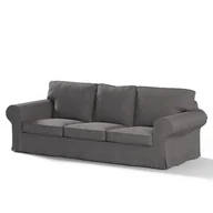 Pokrowce na meble - Dekoria Pokrowiec na sofę Ektorp 3-osobową rozkładaną STARY MODEL grafitowy Sofa Ektorp 3-osobowa rozkładana Etna 633-705-35 - miniaturka - grafika 1