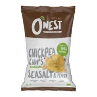 Chipsy - Onest Chipsy z ciecierzycy z solą morską i pieprzem czarnym 75 g Bio - żywność - miniaturka - grafika 1