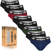 Majtki męskie - Umbro Slipy Majtki Męskie Bawełniane Zestaw 8 sztuk BM208 Rozmiar XXL - miniaturka - grafika 1