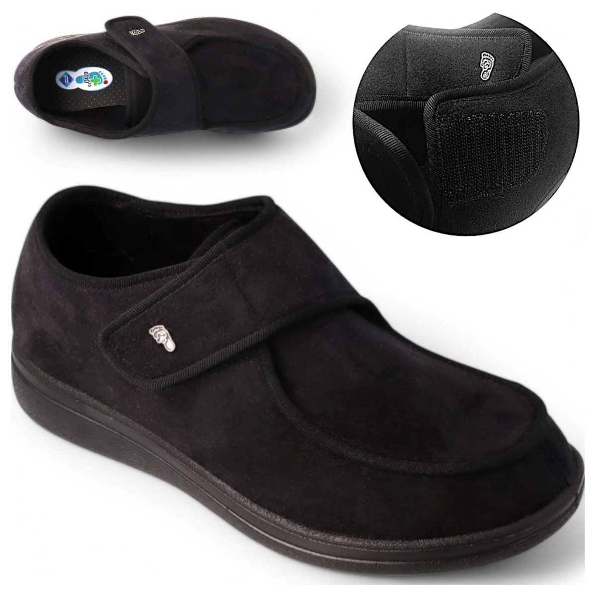 Buty Męskie Profilaktyczne 39 Zdrowotne Półbuty Wygodne Czarne Dr Orto