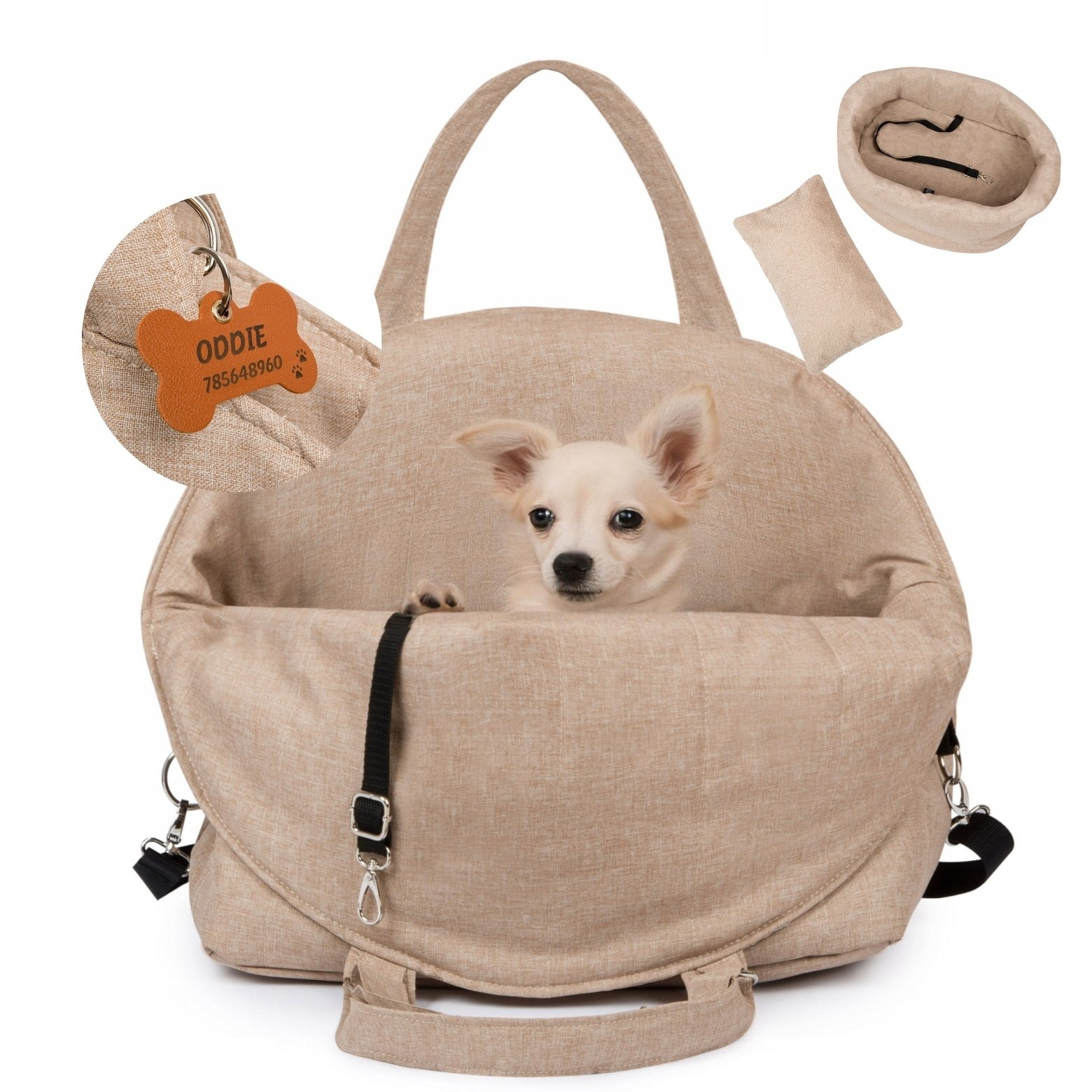 Transporter dla psa kota Torba podróżna do samochodu Legowisko 3w1