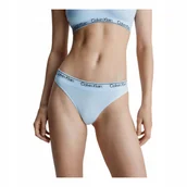 Majtki damskie - CALVIN KLEIN STRINGI DAMSKIE MAJTKI THONG 1P BŁĘKITNE r.XS - miniaturka - grafika 1