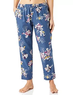 Spodnie damskie - Triumph Damskie spodnie Mix & Match Tapered Flannel X od piżamy, Blue Combination, 40 - grafika 1
