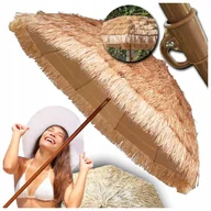Parasole ogrodowe - DUŻY PARASOL OGRODOWY PLAŻOWY HAWAJSKI 180 CM NA BALKON TARAS REGULOWANY - miniaturka - grafika 1