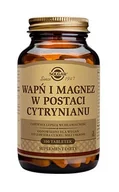Witaminy i minerały - Solgar Wapń i Magnez w postaci cytrynianu 100 tabletek - miniaturka - grafika 1