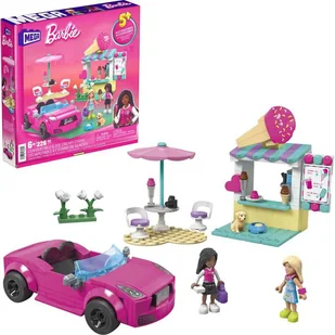 Barbie Mega Klocki Kabriolet i stoisko z lodami - Klocki - miniaturka - grafika 2